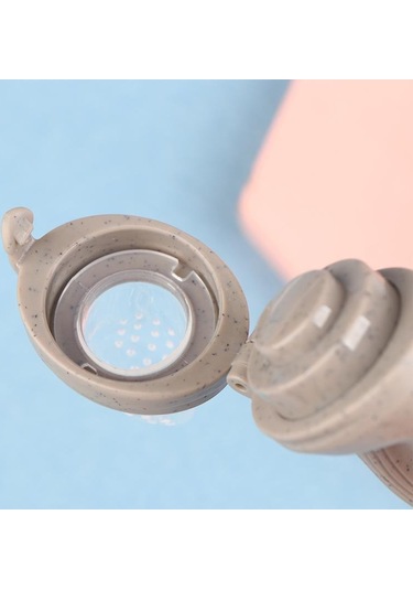 Gri Kapaklı Silikon Bebek Meyve Besleyici Bebek Emziği Taze Gıda Emzik Nibbler Gri