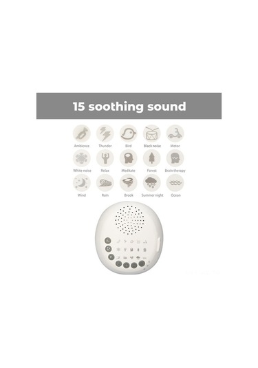 Fortunelane Bebek Uyku Makinası - 15 Ses, Zamanlayıcı, Hızlı Uyku & Dinlenmiş Uyanış Diğer