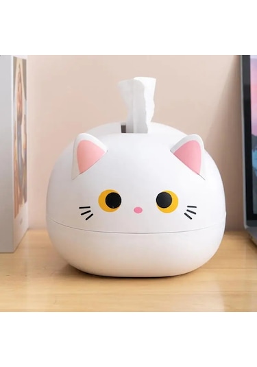 Beyaz İskandinav Kawaii Doku Kutusu Tutucu Anti-sonbahar Rangement Peçete Tutucu Servilleteros Boite A Mouchoirs Modern Ev Dekor Doku Kutusu