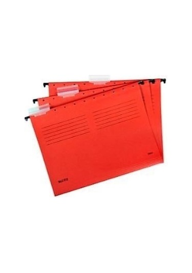 Leıtz 6515-25 Delta Askılı Dosya Telsiz Kırmızı 25 Adet