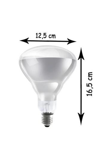 8 Adet 250w Kızılötesi İnfrared Isıtıcılı Hayvan Isıtma Ve Kuluçka Lambası Sarı Işık E27 Kalın Duy