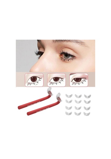 Dolıty 2 Parça Eyeliner Şablonları Kaş Kalemi Yeni Kırmızı Kırmızı