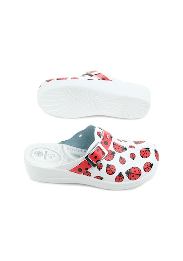 Gezer Dört Mevsim Kadın Comfort Taban Sabo Terlik Gt1yzm.11778.24.018.0a Beyaz