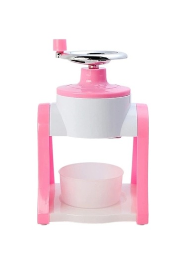 Wondernest Tıraş Tıraş Taşınabilir Pembe Mini Manuel Makinesi Krank Jialan El Buz Wn Pembe