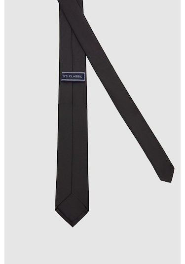 D's Damat Ds Damat Siyah Düz 5,5 Cm Kravat 0HF15ORTKRDUZ Siyah