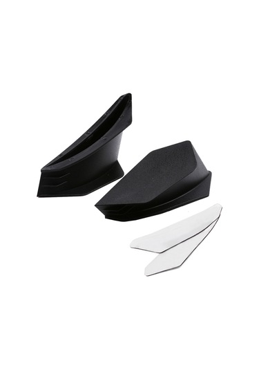 Motosiklet Kanat Aerodinamik Kanatçık Kiti Honda Suzuki Siyah Siyah