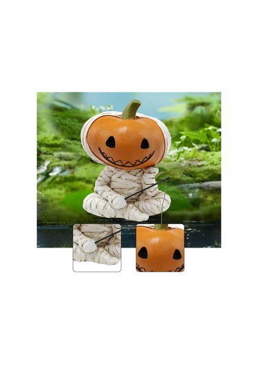 Suntek Balkabağı Figürü Cadılar Bayramı Hediyesi Masa 6x6,7x7,9 Cm