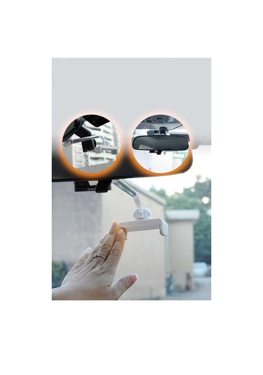 Kilifone - Araç Telefon Tutucu Lg-01 Dikiz Aynası Telefon Tutucu - Beyaz - T16781 Beyaz