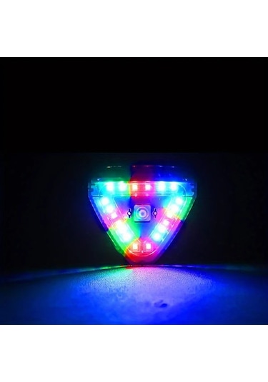 Hightower 2 Adet Kırmızı Araç Motosiklet Güneş Enerjili Led Dekoratif Emniyet Lambası Kolay Montaj