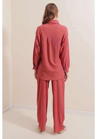 Bigdart 5858 Örme İkili Takım - Gül Kurusu 001