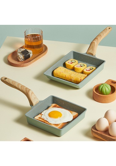 Xindoker Uzun Dikdörtgen Tamagoyaki Tava, Teflonlu, Multifonksiyonel, Mutfak, Gaz Ve Indüksiyon Uyumlu, Kolay Temizlenir Çok Renkli