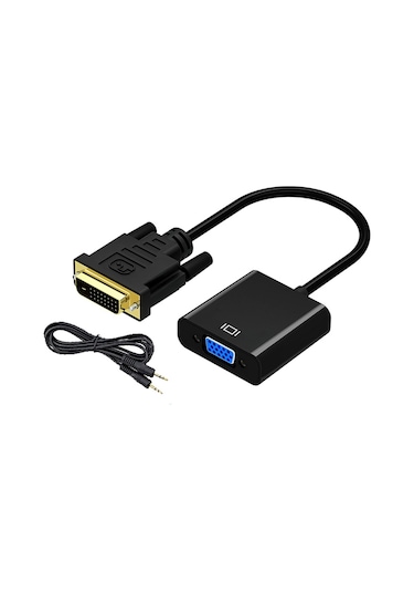 Dvı - D 24+1 To Vga Aktif Dönüştürücü Kablo Ses Destekli