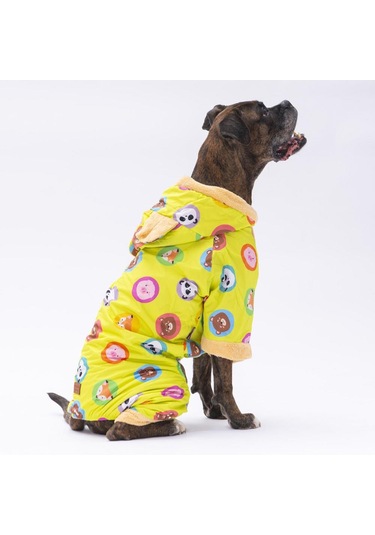 Yeşil Animals Büyük Köpek Mont Büyük Irk Yağmurluk Köpek Kıyafeti