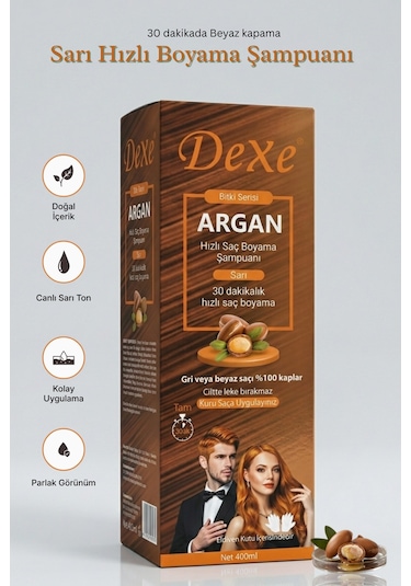Dexe Sarı 30 Dakikada Hızlı ve Pratik Saç Boyama Şampuanı 420 ML