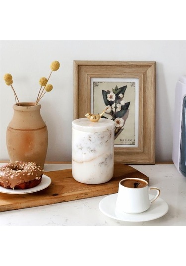 Akayev Mermer Beyaz Kuş Baharatlık