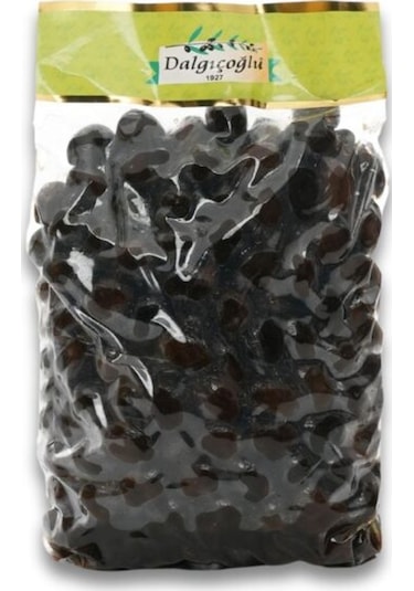 Dalgıçoğlu Siyah Zeytin Az Tuzlu Sert İri Etli Jumbo Lüx Vakum Paket 1 KG