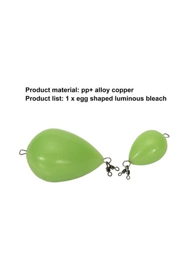 Muqzı Spor Aksesuarı Sağlam Balıkçılık Yumurta Şamandırası Aşınmaya Dayanıklı Korozyona Dayanıklı Yüksek Mukavemetli 70g