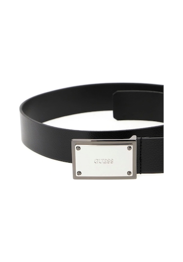 Guess Access Erkek Siyah Ayarlanabilir Deri Kemer Bm7846p5440-bsı Siyah