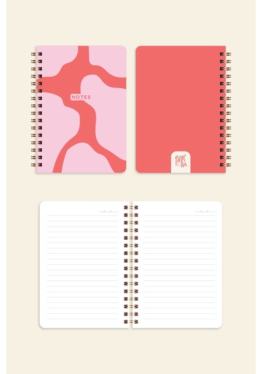 Cep Boy 10x14 Cm Spiralli Çizgili Karton Kapak 3'lü Defter Seti No Excuses Soyut Gradient Soyut