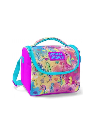Coral High Kız Çocuk Pembe Denizatı Okul Beslenme Çantası Thermo Yalıtımlı 11825