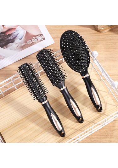 Beautybıgbang Anti-statik Kıvırcık Saç Tarak Ev Erkekler Ve Kadınlar Kuaförlük Tarak Masaj Tarak Kaburga Tarak Sevimli İç Toka Şekli Rulo Tarak