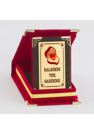 Kalbimin Tek Csmtex - 64 Sahibi Plaketi-kırmızı Çok Renkli