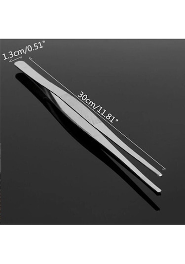 Qerhome Masterchef Et Cımbızı Maşa Pratik Pişirme Cımbızı Çelik Maşa 30cm Profesyonel Şef Cımbızı