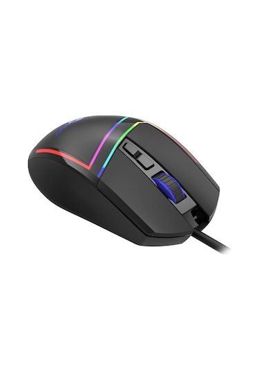 Lecoo MS106 Kablolu 3200DPI 7 Tuşlu RGB Gaming Optik Mouse Siyah