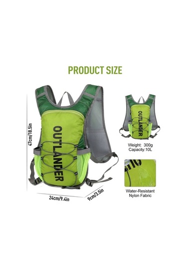 Dancemonkey Yansıtıcı Su Mesanesi Hidrasyon Sırt Çantası Nefes Alabilir Naylon Sırt Çantası Bisiklet Koşu İçin Siyah