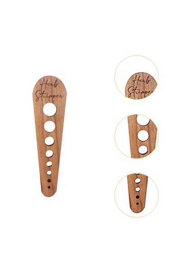 Homyl Bitki Striptizci Ahşap Yaprak Sıyırma Aracı Şefler Kahverengi