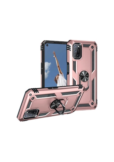 Oppo A92 Kılıf Zore Vega Kapak Rose Gold