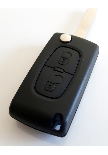 Peugeot 2 Tuşlu Kumanda Kabı Anahtar Kabı Pil Yataksız Logolu