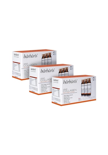 Barbaris Liquid Collagen Takviye Edici Gıda 50 ML 10 Adet 3'lü Se