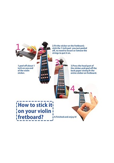 BONSON F8 MODEL 3/4 BOY KEMANLAR  İÇİN NOTA  STİCER