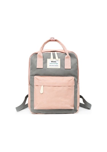 Suofeng Kolej Stili Nylon Çanta - Su Geçirmez Gri Pembe, Öğrenci Okul Çantası, Hafif Ve Dayanıklı, Modern Tasarım Çok Renkli Suofeng Kolej Stili Nylon Çanta - Su Geçirmez Gri Pembe, Öğrenci Okul Çantası, Hafif Ve Dayanıklı, Modern Tasarım Çok Renkli