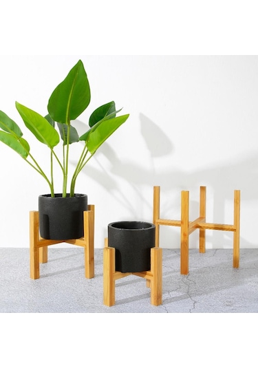 Raf Tutucu Pot Bonsai Ev Bahçe Ahşap Çiçek Kapalı Ekran Bitki Stand Rafı S