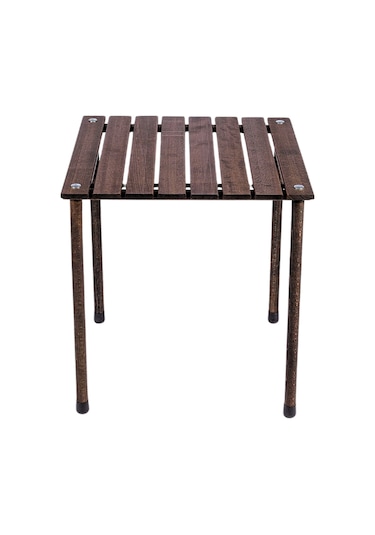 Bag The Joy Ahşap Masa Sandalye Seti Antrasit-lacivert-50 50 50cm Kahverengi - Lacivert