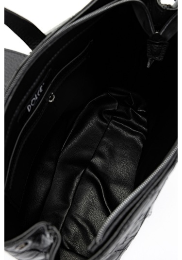 Dolce Kadın Vegan Siyah Kap Sırt Çantası 1025 248049-3 Bn Canta Y24 Black Kap Siyah