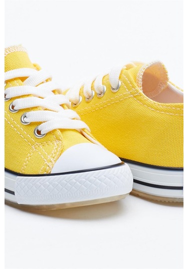 Rahat Kalıp Işıklı Bağcıklı Çocuk Unisex Sarı Spor Ayakkabı Tb998-3 Sarı
