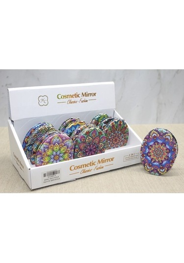 Taşlı El Aynası Oval İnce Model 3