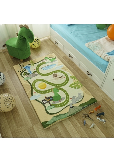 Zooturak Peluş Çocuk Matı Dinazor Dino 100cm x 150cm