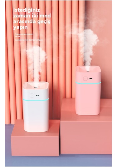 Lyon Yeni Hava Nemlendirici Mini Usb Sessiz Nemlendirici Ev Sisi Araba Nemlendirici Pembe