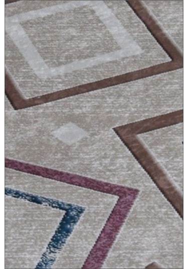 Dekoratif Milena Model Kaydırmaz Dot Taban Halı Çok Renkli