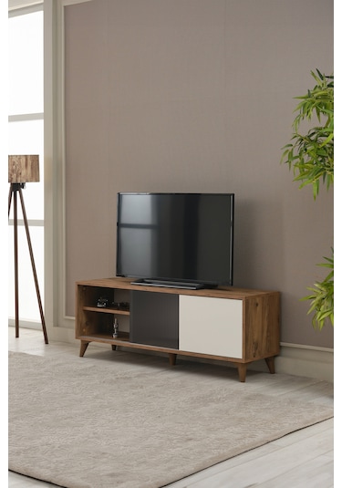 Arpelia Tv Sehpası Sürgülü Kapak 140x40x35 Cm