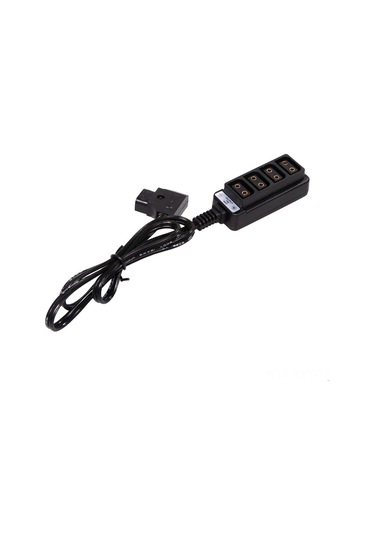 Yaleker Kamera Bataryası Geliştirici Kablosu, B Tipi Erkekden 4'lü Dişeye, 10a Akım, 60cm, Çoklu Cihaz Besleme Wireless Alıcılar, Monitörler