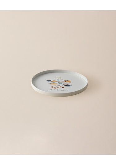 Madame Coco Blanch Yuvarlak Sunum Tepsi - Renkli Teps0000000139