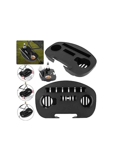 Bloomnest Sandalye Tepsi Bardak Tutucu - Sandalye Masa, Bardak Tutucu Tepsi, Plaj Sandalye, Kamp Sandalye Uyumlu, A1142 Altın-siyah Altın - Siyah