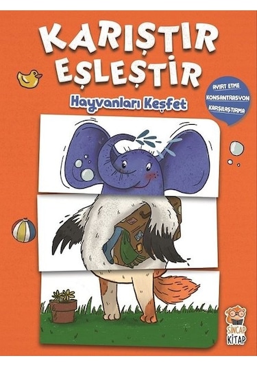Hayvanları Keşfet-Karıştır Eşleştir - M. Sacide Kafalı - Sincap Kitap