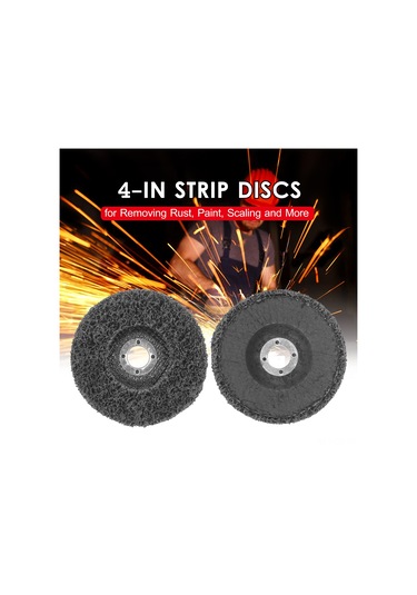 Singree Nilon 5'li Zımpara Diski 100mm 4 İnç - Açısal Zımpara İle Kullanım - Pas/kalıntı/saçak Kaldırıcı - Metal/ağaç/fiberglas İçin