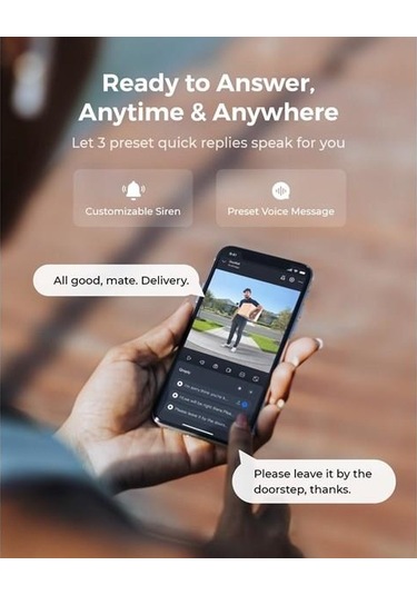 Reolınk 4mp Wıfı Dorbell Bataryalı Kapı Zili Poe